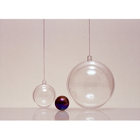 Boule plastique transparente 60 mm x 10 