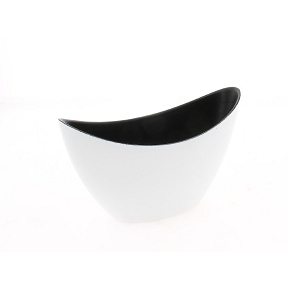 Coupe résine bateau blanche 20 x 9 ht 11.5cm