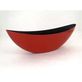 Coupe résine bateau rouge 55 x 13.5 ht 17.5cm