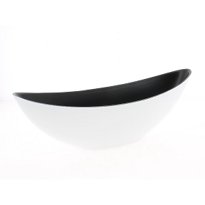 Coupe résine bateau blanche 39 x12 ht 13cm