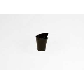 Pot mini + ventouse noir ø6.5 ht 9cm