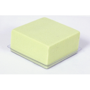 Rainbow demi cube 10cm vert anis avec base (x 2)