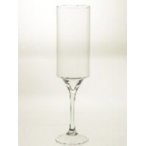 VASE VERRE CYLINDRE SUR PIED Ø 12 HT 48CM