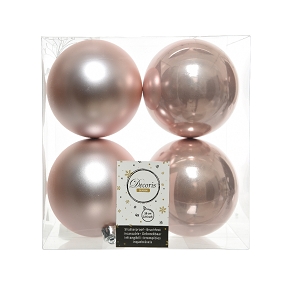 Boules noel plastique assorties 