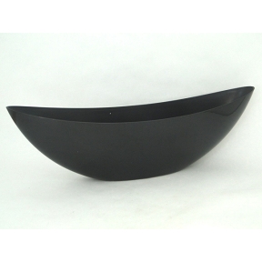 Coupe résine bateau noire 66 x 16 ht 21cm