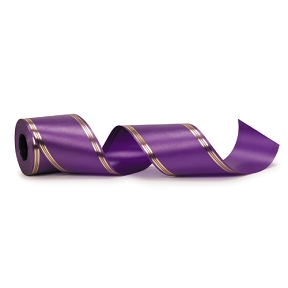 Ruban deuil lame violet 80 mm x 50 m