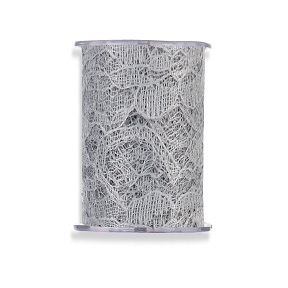 Ruban dentelle gris 10 cm x 20 m