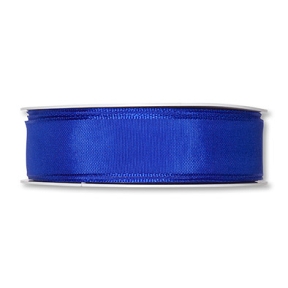 Ruban taffetas uni bleu roi 25 mm x 25 m