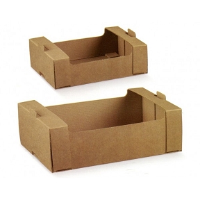 Cagette carton avana 195 x 145 ht 60mm