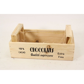 Cagette bois "chocolat" 22 x 12