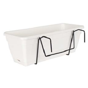 Jardinière veneza blanche 50 x 19.5 + support