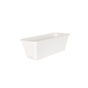 Jardinière venezia blanche 40 x 19.5 ht 16.5cm + soucoupe