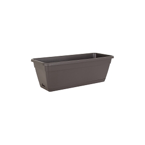 Jardinière venezia anthracite 40 x 19.5 ht 16.5cm + soucoupe