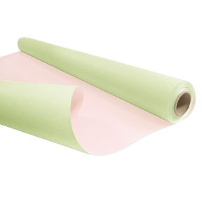 Bobine kraft duo vert-rose pâle 0.80 x 40m