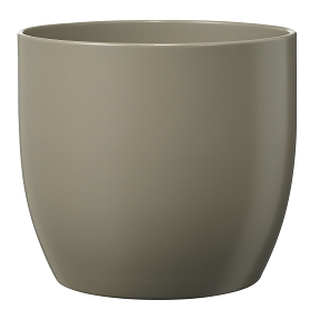 Cache-pot "basel"  taupe ø 14 ht 13 cm