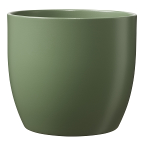 CACHE-POT "BASEL" VERT MOUSSE Ø 19 CM, HT 18 CM