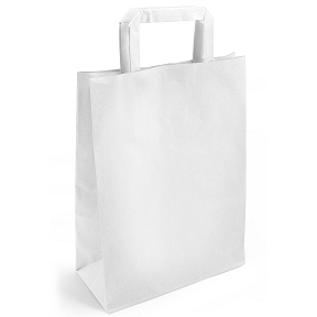 Sac kraft blanchi blanc 22 x 10 x 28 (x50)