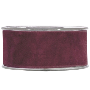 Ruban velours bordeaux 40mm x 7m