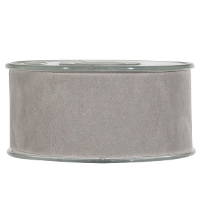 Ruban velours gris 40 mm x 7 m