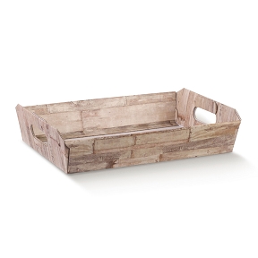 Coupe carton "wood" 31 x 22 cm, ht 9 cm