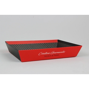 Coupe carton "créations gourmandes" 36 x 27 ht 7 cm