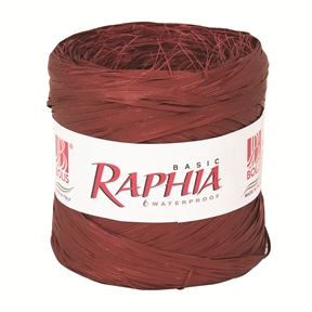 RAPHIA SYNTHETIQUE BORDEAUX FONCE 200M