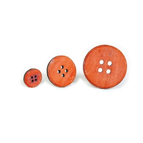 Boutons bois orange ø3,5,7 (x30)