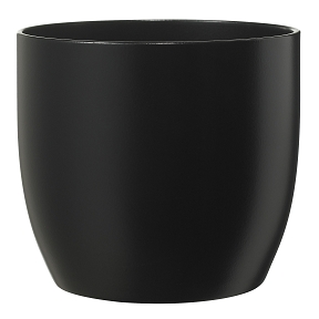 Cache-pot basel noir ø16 ht15cm