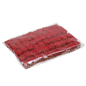 Paquets cadeaux rouge velours 25mm (x 60)