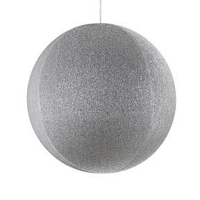 Boule tissu acrylique argent ø 60 cm