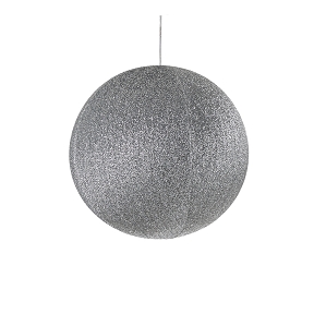 Boule tissu acrylique argent ø 40 cm