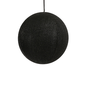 Boule tissu acrylique noire ø 40 cm