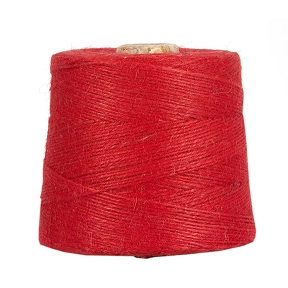 Bobine ficelle jute rouge 1kg