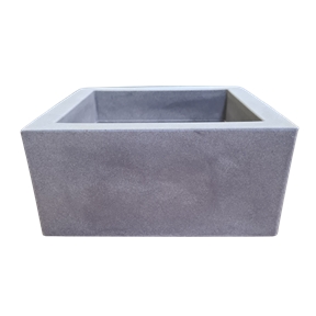 Coupe plastique minos cendre 25 x 25 ht 12cm