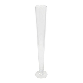 Vase verre flute sur pied ø 11cm ht100cm