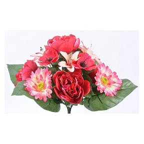 Piquet pivoine gerbera lilium cosmos