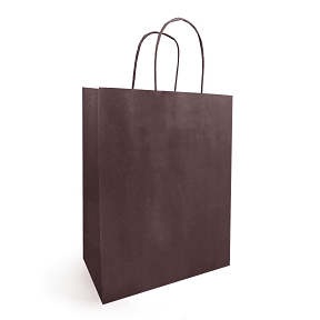 Sac kraft blanchi chocolat 18 x 22 cm (x50)