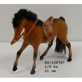 Cheval brun 21 cm