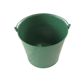 Seau métal vert fonce ø 7 ht 5.5 cm