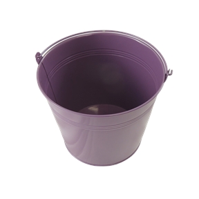 Seau métal violet ø 7 ht 5.5 cm