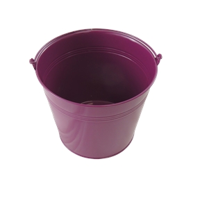 Seau métal lilas ø 7 ht 5.5 cm