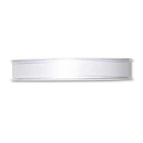 Ruban taffetas uni blanc 15mm x 50m