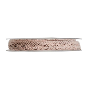 Ruban Dentelle Beige Rose 10mm X 10m