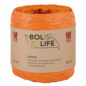 Raphia "Bolislife" Orange Biodegradable X 200m