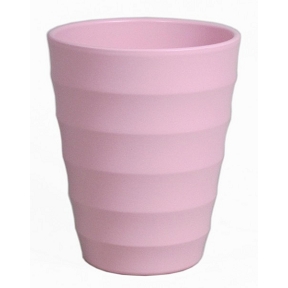 Cache-pot orchidée ribbel rose pale ø14 ht 17cm