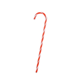 Sucre d'orge plastique rouge et blanc 61 cm