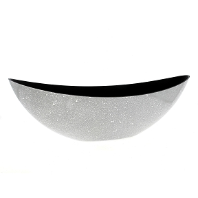 Coupe résine bateau or bulle 55 x 13.5 ht 17.5 cm