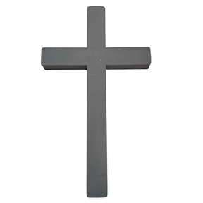 Croix floride 120 cm noire