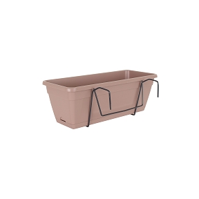 Jardinière Venezia taupe 50 x 19.5 + support