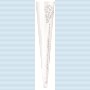 Etui à rose floral blanc 65 x 13.5 x 3 cm